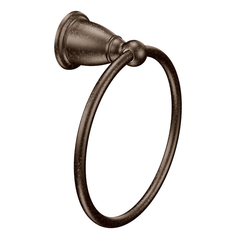 Moen YB2286ORB Brantford Collection Traditional Single Post Bathroom Hand Towel Ring  Oil-Rubbed Bronze - Image 1